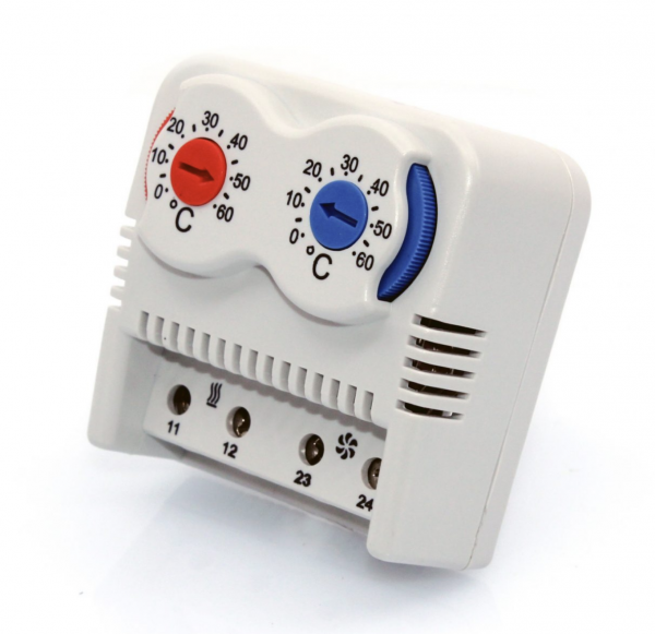 Thermostat - Öffner/Schließer 0-60°C Rot/Blau